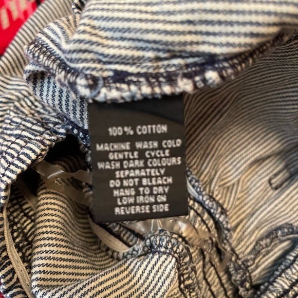 Ladies large tube top jumpsuit. Denim blue and white. - Picture 6 of 6